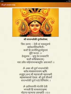 माँ दुर्गा आरती चालीसा सप्तश्ल android App screenshot 2